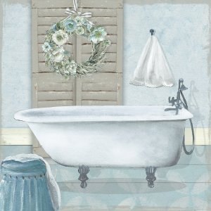 Teal Bath II by Carol Robinson Oil Painting