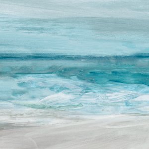 Teal Beach by Carol Robinson Oil Painting