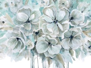 Teal Harmony I by Carol Robinson Oil Painting