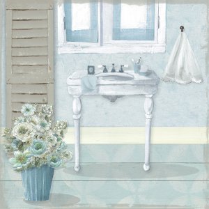 Teal Sink I by Carol Robinson Oil Painting