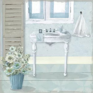 Teal Sink I by Carol Robinson Oil Painting