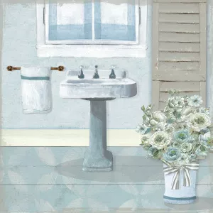 Teal Sink II by Carol Robinson Oil Painting