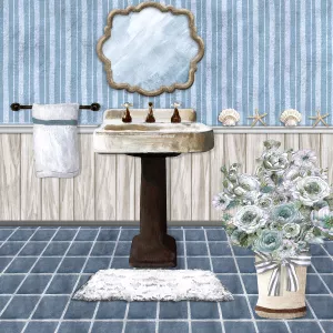 Teal Sink Revisit by Carol Robinson Oil Painting