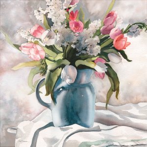 Tender Tulips by Carol Robinson Oil Painting