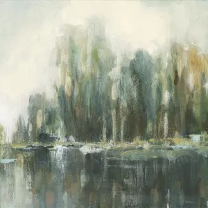 Textured Treeline II Oil Painting by Carol Robinson - Contemporary