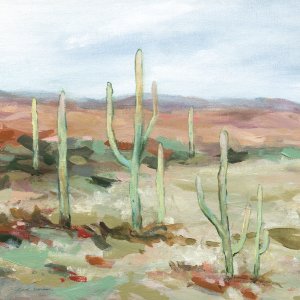 The Cactus Club I by Carol Robinson Oil Painting