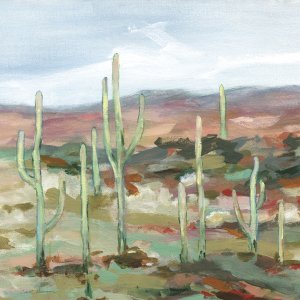 The Cactus Club II by Carol Robinson Oil Painting