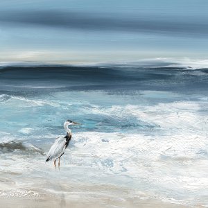 Tidal Fishing I by Carol Robinson Oil Painting