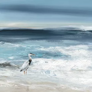 Tidal Fishing I by Carol Robinson Oil Painting