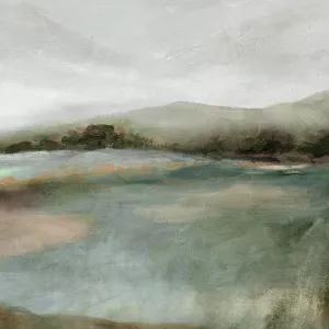 Tranquil Views Oil Painting by Carol Robinson - Contemporary