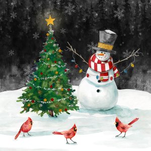 Tree Trimming Party by Carol Robinson Oil Painting