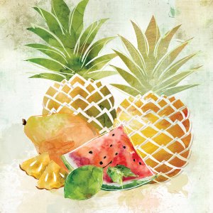 Tropical Fruit I by Carol Robinson Oil Painting
