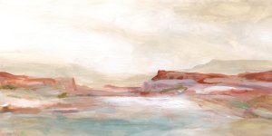Twilight Desert Mirage by Carol Robinson Oil Painting