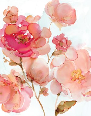 Vivid Peonies by Carol Robinson Oil Painting