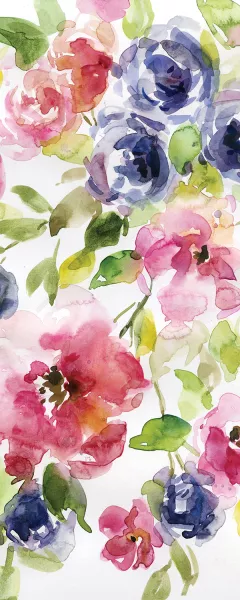 Watercolor Cascade I by Carol Robinson Oil Painting