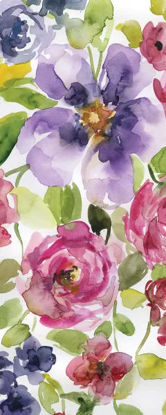 Watercolor Cascade II by Carol Robinson Oil Painting