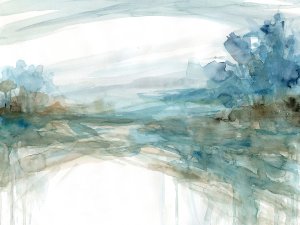 Watery Treeline by Carol Robinson Oil Painting
