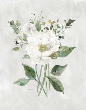 White Farmhouse Botanical II by Carol Robinson Oil Painting
