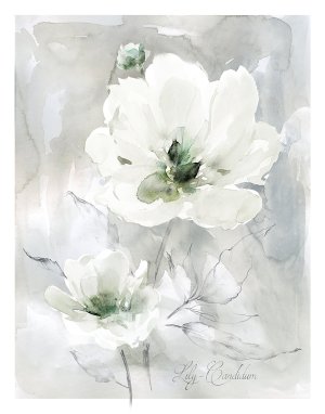 White Lily by Carol Robinson Oil Painting