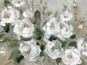 White Roses by Carol Robinson Oil Painting