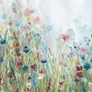 Wildflower Meadow by Carol Robinson Oil Painting