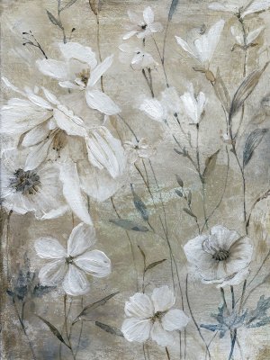 Wildflower Whites by Carol Robinson Oil Painting