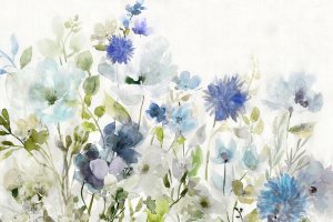 Wildflowers in Blue by Carol Robinson Oil Painting