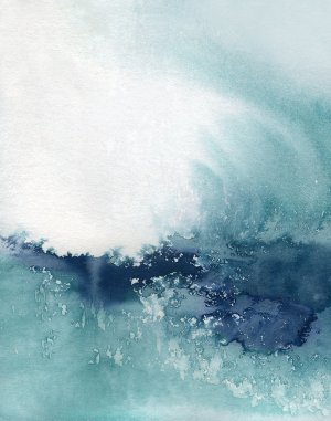 Wispy Waves II by Carol Robinson Oil Painting
