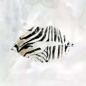 Zebra Kisses II by Carol Robinson Oil Painting