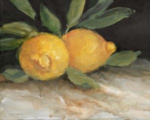 Zesty Lemons I by Carol Robinson Oil Painting