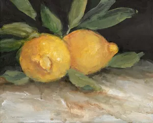 Zesty Lemons I Oil Painting by Carol Robinson - Bestsellers