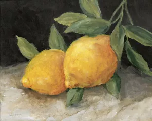 Zesty Lemons II Oil Painting by Carol Robinson - Bestsellers