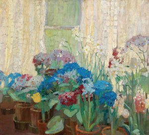 Flowers by Caroline Kubin Oil Painting