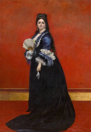 Countess Rattazzi, nee Maria-Laetitia Bonaparte-Wyse by Carolus-Duran Oil Painting
