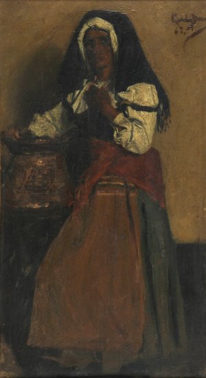 Femme Napolitaine by Carolus-Duran Oil Painting