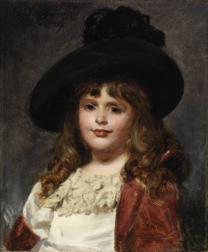 Laura at Seven by Carolus-Duran Oil Painting