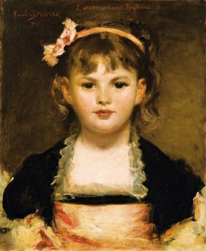 Portait Of A Young Girl by Carolus-Duran Oil Painting
