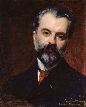 Portrait d'Arsene Alexandre by Carolus-Duran Oil Painting