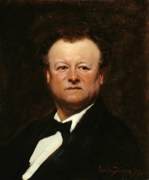 Portrait de Jean-Francois Berthelier  by Carolus-Duran - Hand-Painted Oil Painting Reproduction