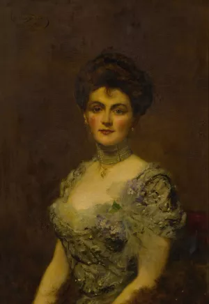 Portrait of a Woman by Carolus-Duran Oil Painting