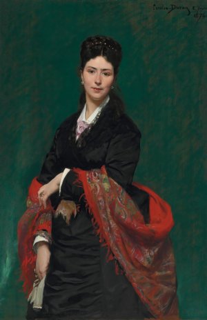 Portrait of Madame Marie Clerc by Carolus-Duran Oil Painting