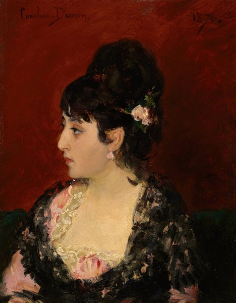 Spanish Woman  by Carolus-Duran - Hand-Painted Oil Painting Reproduction