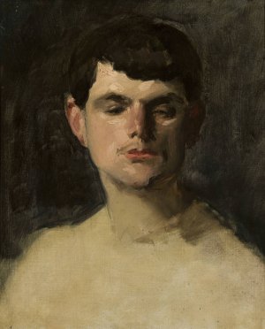 Study of a male head by Carolus-Duran Oil Painting