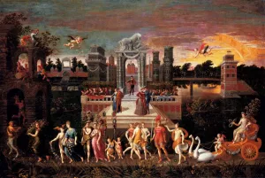 An Allegory of the Triumph of Spring by Caron Antoine - Oil Painting Reproduction