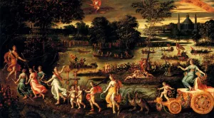 An Allegory of the Triumph of Summer by Caron Antoine - Oil Painting Reproduction