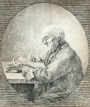 Adolf Gottlieb Friedrich, Reading Oil painting by Caspar David Friedrich
