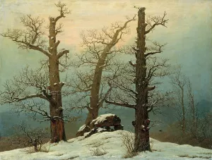 Cairn in Snow by Caspar David Friedrich Oil Painting