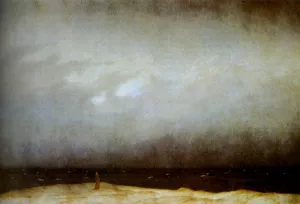 Capuchin Friar By The Sea Oil painting by Caspar David Friedrich