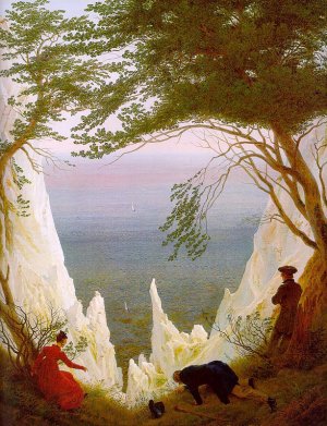 Chalk Cliffs on Rugen Oil painting by Caspar David Friedrich