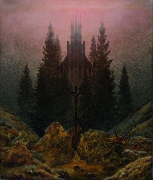 Cross and Cathedral in the Mountains